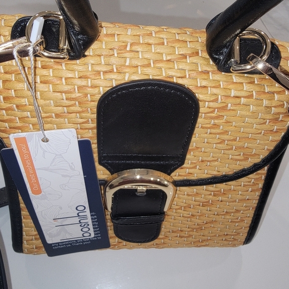 Retro Straw Woven Handbag Women Small Cross Body Bag Shoulder Messenger Satchel - Picture 4 of 11